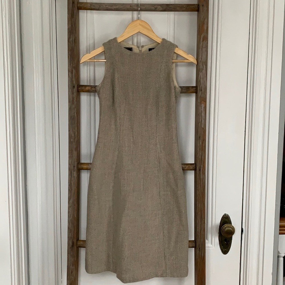 Brooks Brothers Loro Piana Wool and Cashmere Work Dress - Size 0P